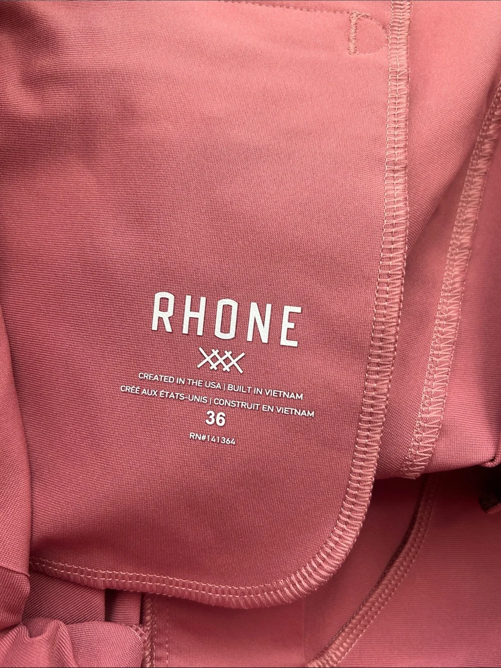 Rhone Men's Pink Performance Commuter Shorts Size 36 6” Inseam